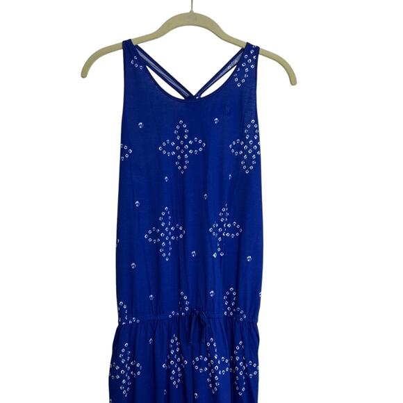 Ralph Lauren Girls Sleeveless Dress Size XL 16 Blue Green Racerback Maxi NEW - Picture 2 of 6